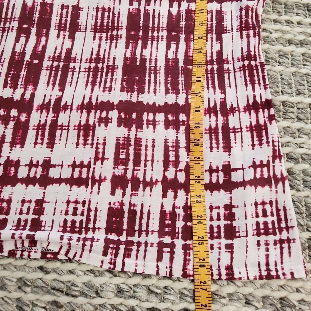 Vince Abstract Print T-shirt Short Sleeve Size L - Picture 8 of 9